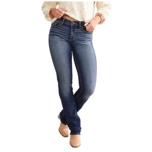 BKE Payton Universal Fit Mid Rise Straight Stretch Jeans